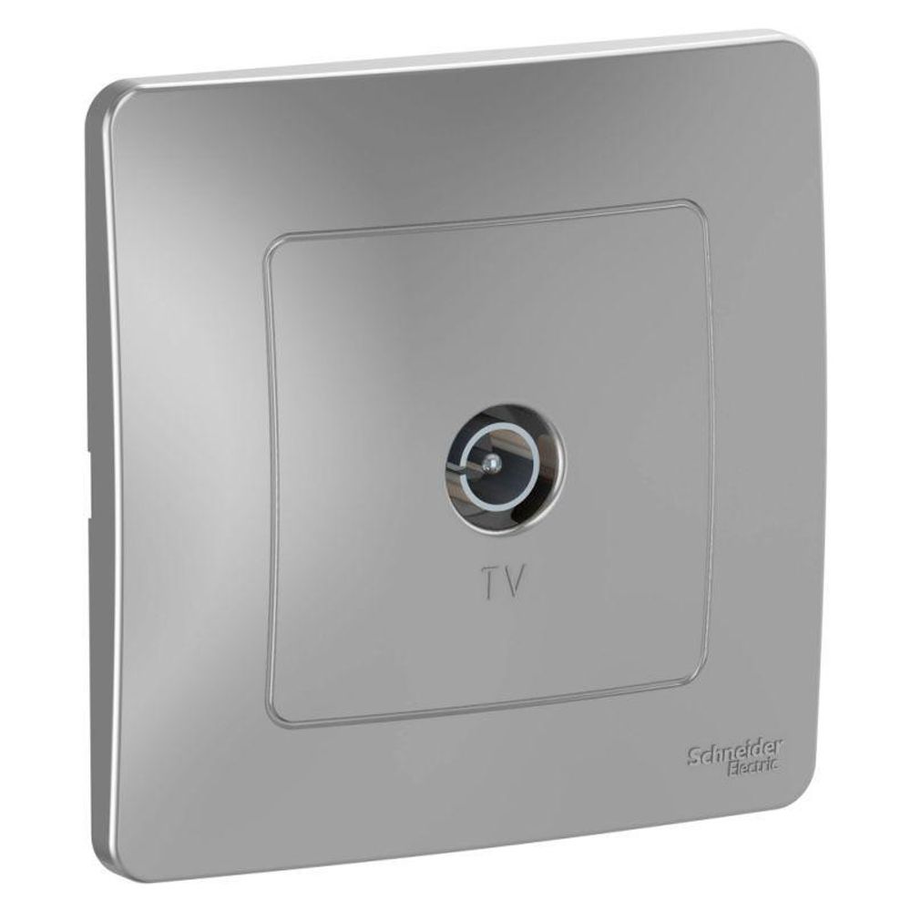 Розетка телевизионная TV 1-м СП Blanca коннектор алюм. SE BLNTS000013 Розетка телевизионная TV 1-м СП Blanca коннектор алюм. SE BLNTS000013