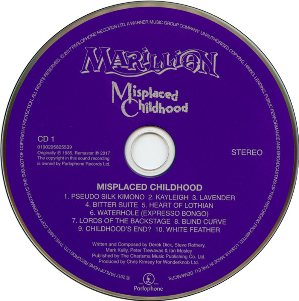 Marillion / Misplaced Childhood (Deluxe Edition)(4CD+Blu-ray Audio)
