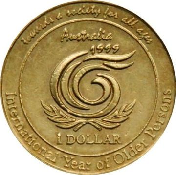 1 доллар 1999 Австралия «Международный год пожилых людей»