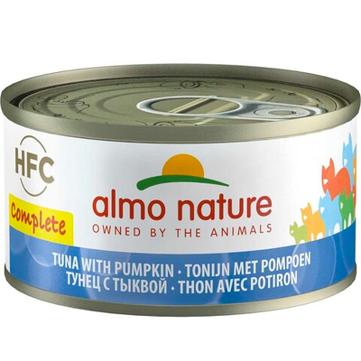 Almo Nature консервы для кошек "HFC Complete" с тунцом и тыквой (55% мяса) 70 г банка