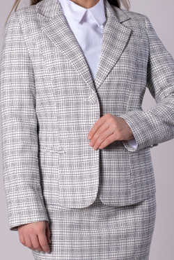 Жакет женский 3768ЗП, молочный #377Мол043768ЗП