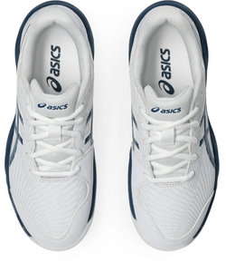 Детские теннисные кроссовки Asics Gel-Game 9 GS Clay/OC - white/mako blue