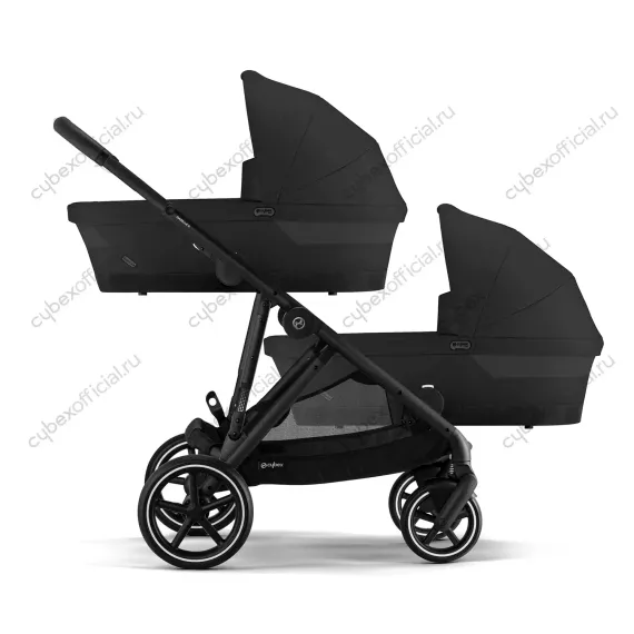 Детская коляска для двойни Cybex Gazelle S 2 в 1 BLK Moon Black