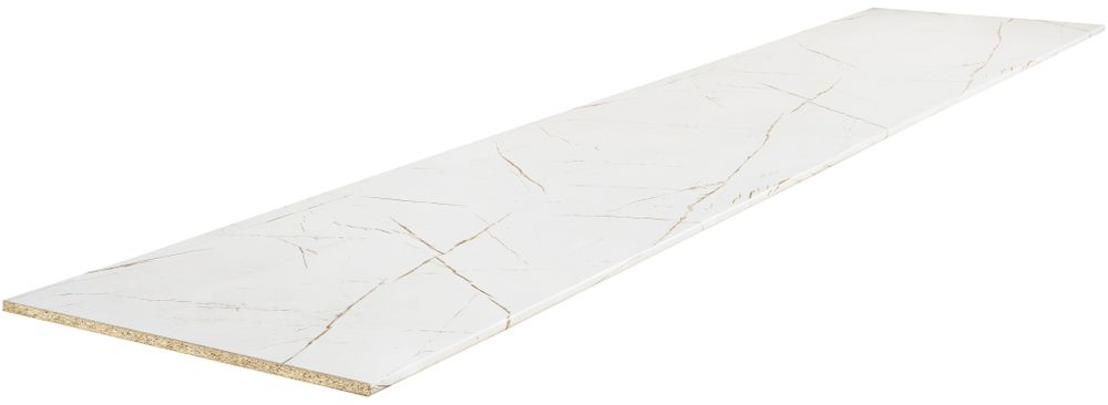 Столешница Белый Каспий (в/с ДСП, R1, 3 000, 600, 38, 76, мт) (3050 мм)