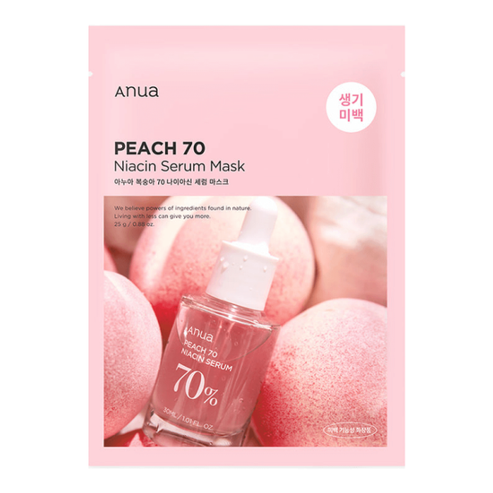 Тканевая маска с экстрактом персика и ниацинамидом ANUA Peach 70% Niacin Serum Mask
