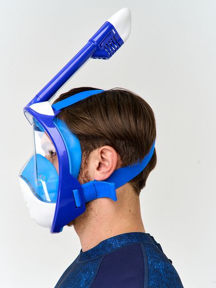 Маска полнолицевая Sargan Планета океан 2.0 синий/белый