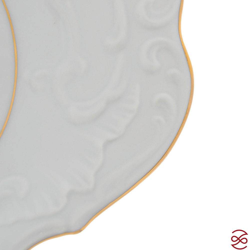 Блюдо овальное Repast Rococo с золот.полос.36 см