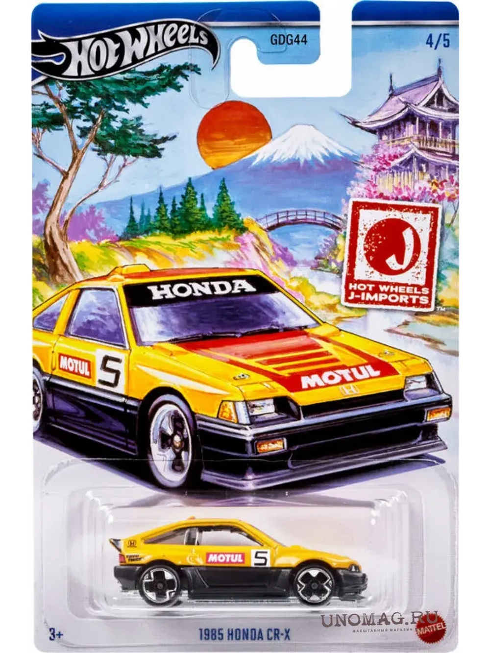 Машинка Хот Вилс 1985 Honda CR X GDG44 HRT03