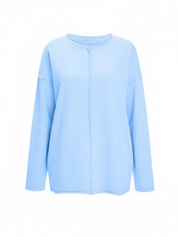 Свободный легкий свитшот со швами наружу