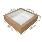 Упаковка "Контейнер навынос" 1500мл 200х200х40мм OSQ TABOX PRO 1500 ml (225шт/кор)
