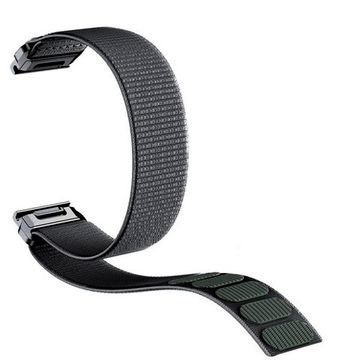 Ремешок TacFit 26 мм. для Garmin Fenix 7x / 6x / 5x / 3, Enduro 2 / Tactix 7, Tactix Delta нейлоновый быстросъемный на липучках (Серый)