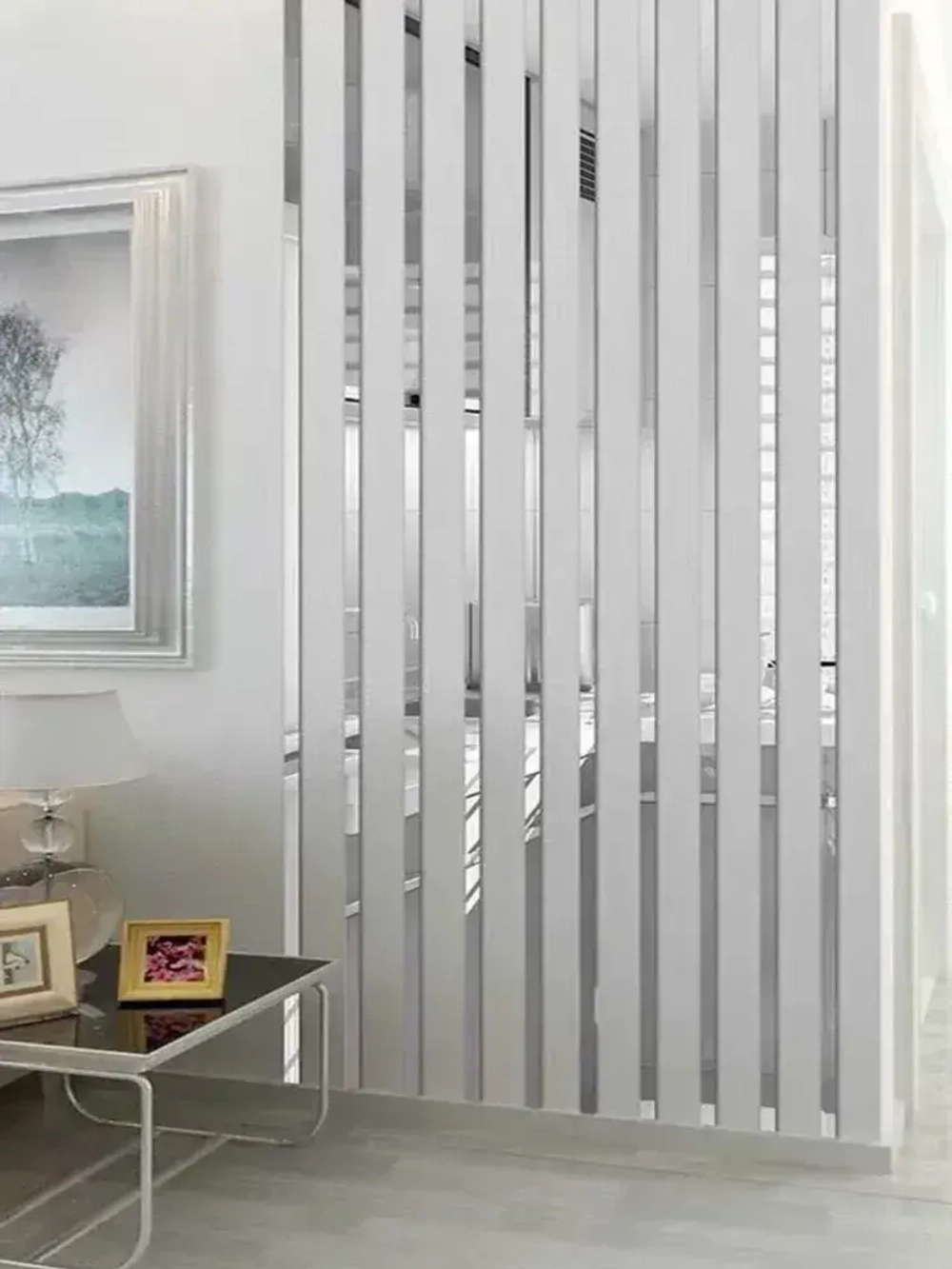 Молдинг декоративный самоклеящийся металлический серебро 25 мм