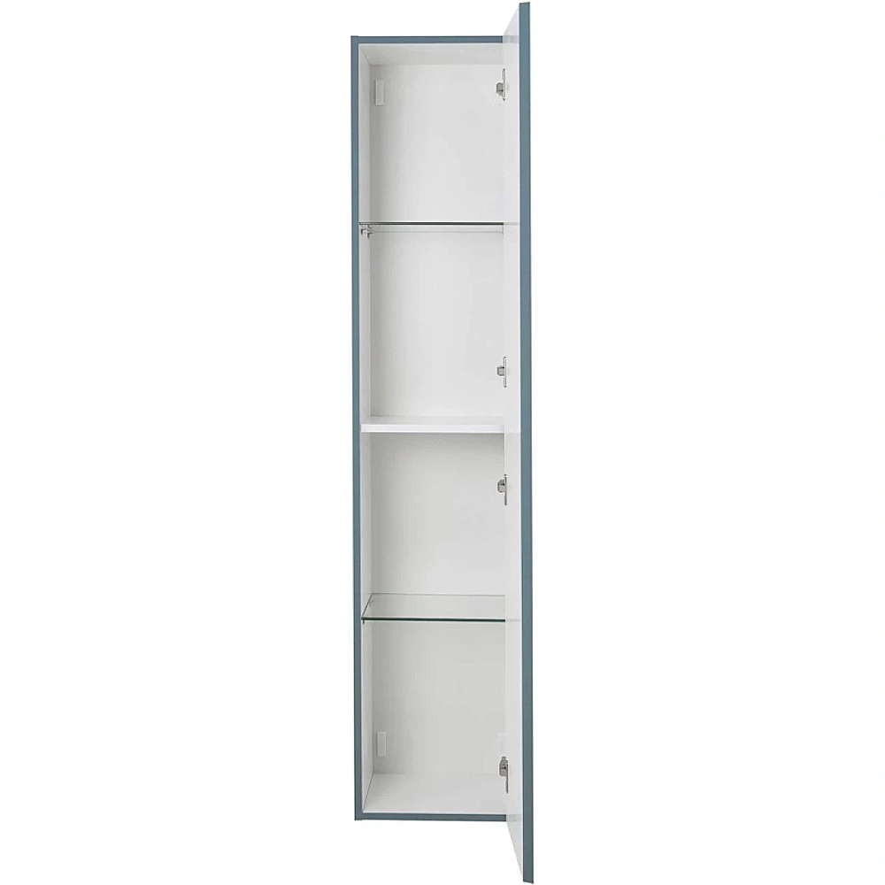 Шкаф-пенал подвесной BelBagno KRAFT-1600-1A-SC-AO 160 голубой матовый