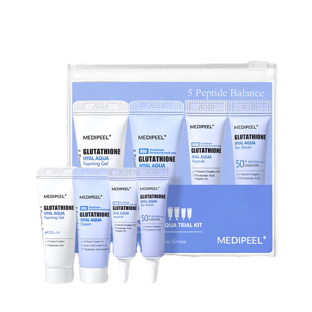 Medi-Peel Glutathione Hyal Aqua Trial Kit набор миниатюр с глутатионом для сияния кожи