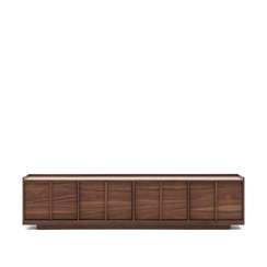 Onix Подставка под телевизор с ореховым шпоном в темной отделке, 200 x 45 см