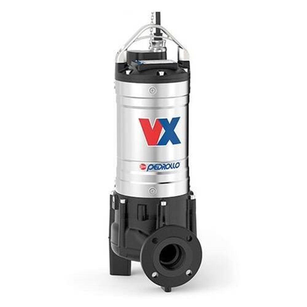 Насос фекальный Pedrollo VX 55/50 - 4 кВт (3x380 В, Qmax 1000 л/мин, Hmax 26 м, кабель 10 м)