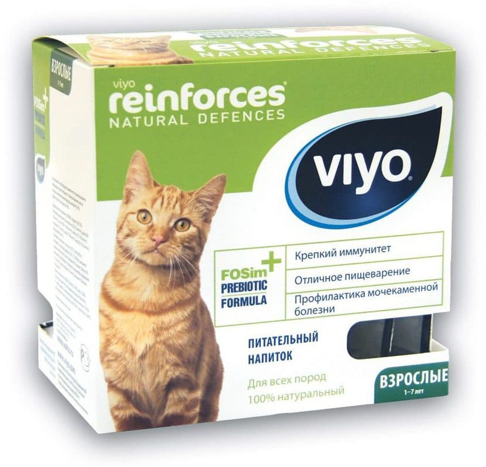 VIYO Reinforces Cat Adult пребиотический напиток для взрослых кошек 7х30 мл VIYO Reinforces Cat Adult пребиотический напиток для взрослых кошек 7х30 мл