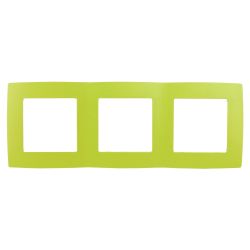 12-5003-26 ЭРА Рамка на 3 поста, Эра12, лайм | Эра 12 Лайм