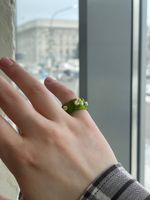 Кольцо Цветок, стекло