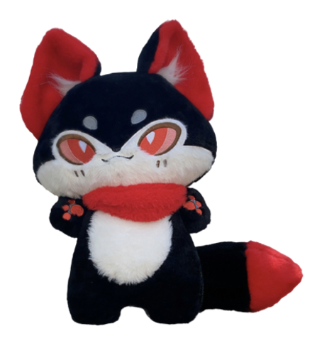 Мягкая игрушка Лисичка черная