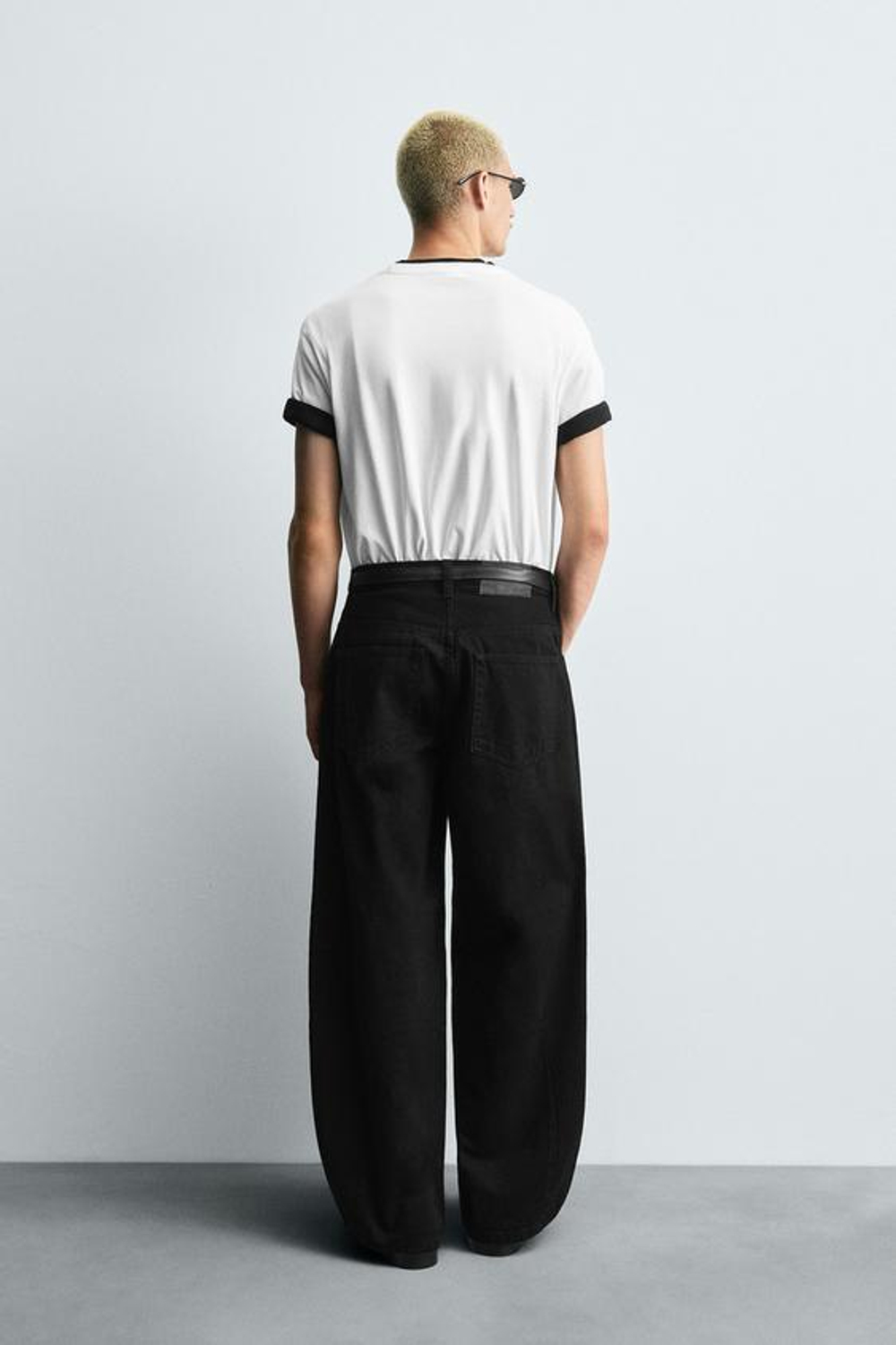 ZARA ДЖИНСЫ BALLOON FIT, ЧЕРНЫЙ