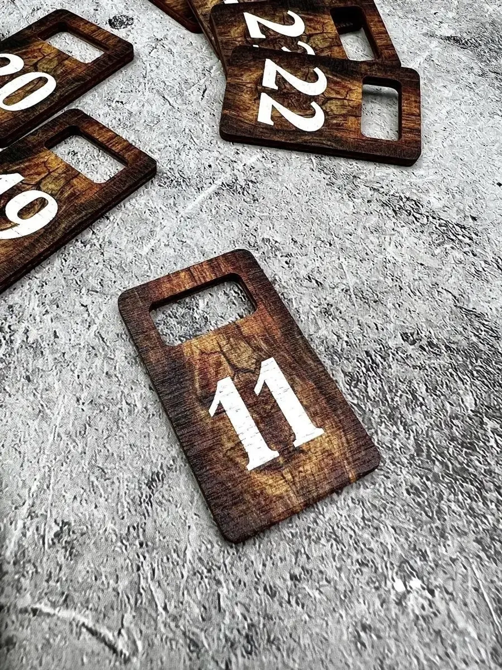 Номерки для гардероба 3х5 см