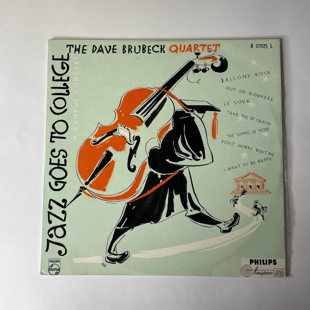 Винтажная виниловая пластинка LP The Dave Brubeck Quartet Jazz Goes To College (Нидерланды 1969)