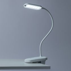 Настольный светильник ЭРА NLED-525-6W-W светодиодный аккумуляторный на прищепке белый