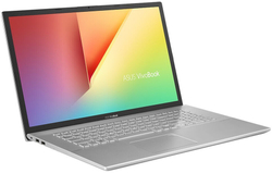 Ноутбук Asus VivoBook 17 D712DA-BX613T Silver Ryzen 7-3700U/12G/1Tb + 256Gb SSD/17,3; HD+/AMD Radeon Vega 10/WiFi/BT/Win10+m