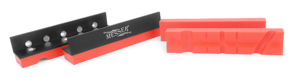 Комплект накладок на слесарные тиски на магнитах