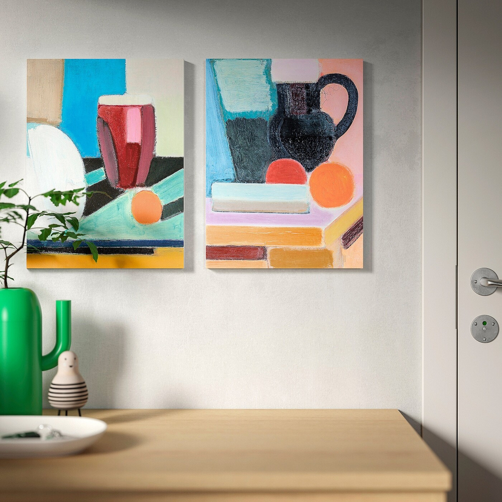 IKEA PJÄTTERYD  (ИКЕА ПЙÄТТЕРЙД)  -  Изображение, аранжировка с апельсином, 30x40 см