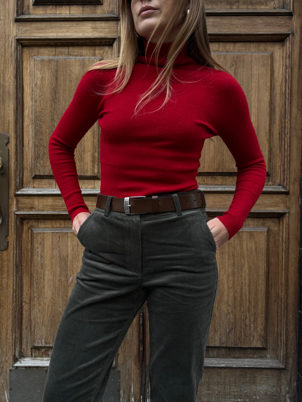 Водолазка красный