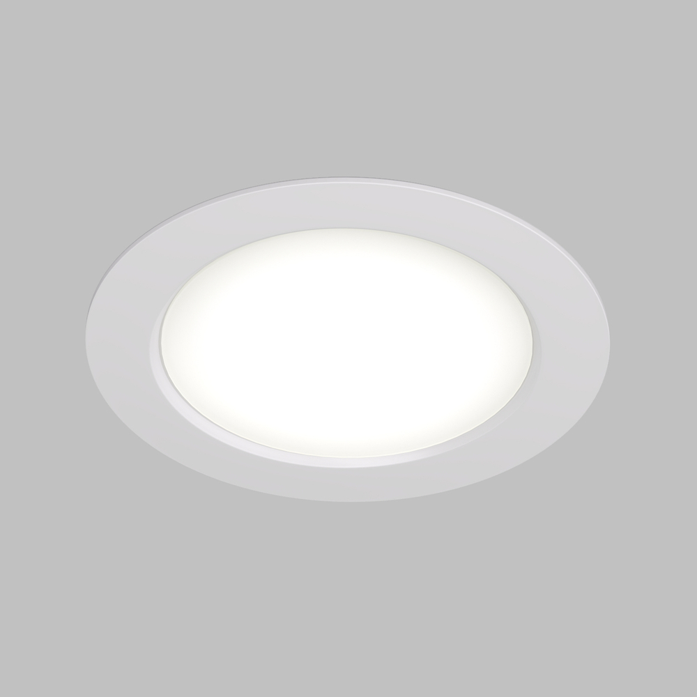 DK3049-WH Встраиваемый светильник, IP 20, 7Вт, LED, белый, пластик