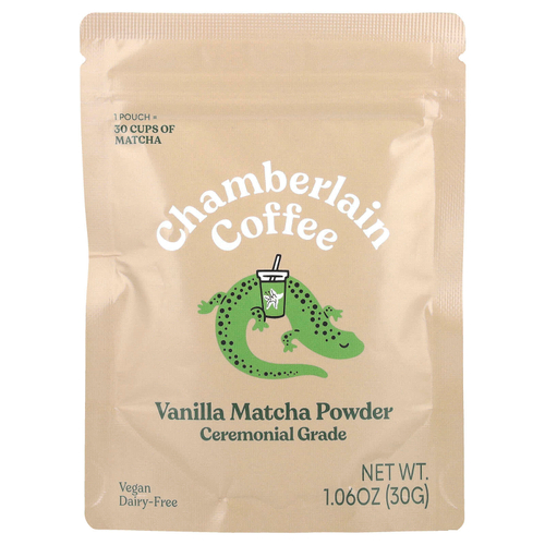 Chamberlain Coffee, Порошок с ванильным матча, церемониальный, 30 г (1,06 унции)