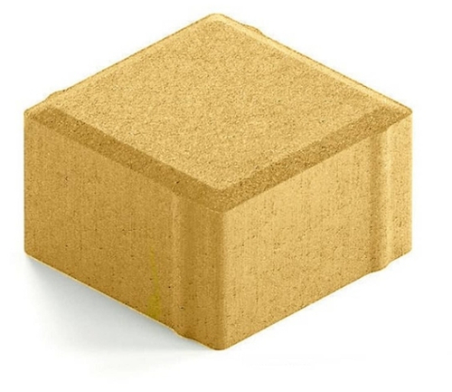 Брусчатка Квадрат 100x100x70 мм желтый