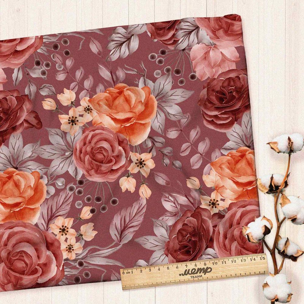 Ткань барби однотонные розы