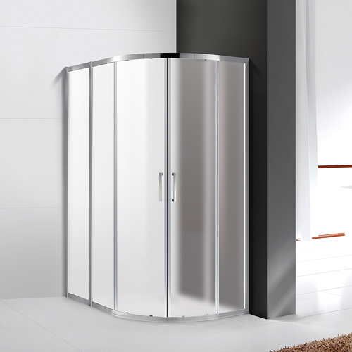 Душевой уголок Cezares Molveno 130x100 MOLVENO-RH-2-130/100-P-Cr профиль Хром стекло рифленое