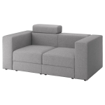 2-местный диван - IKEA JÄTTEBO/JATTEBO, 87x95x190см, серый/светло-серый, ЙЕТТЕБО ИКЕА
