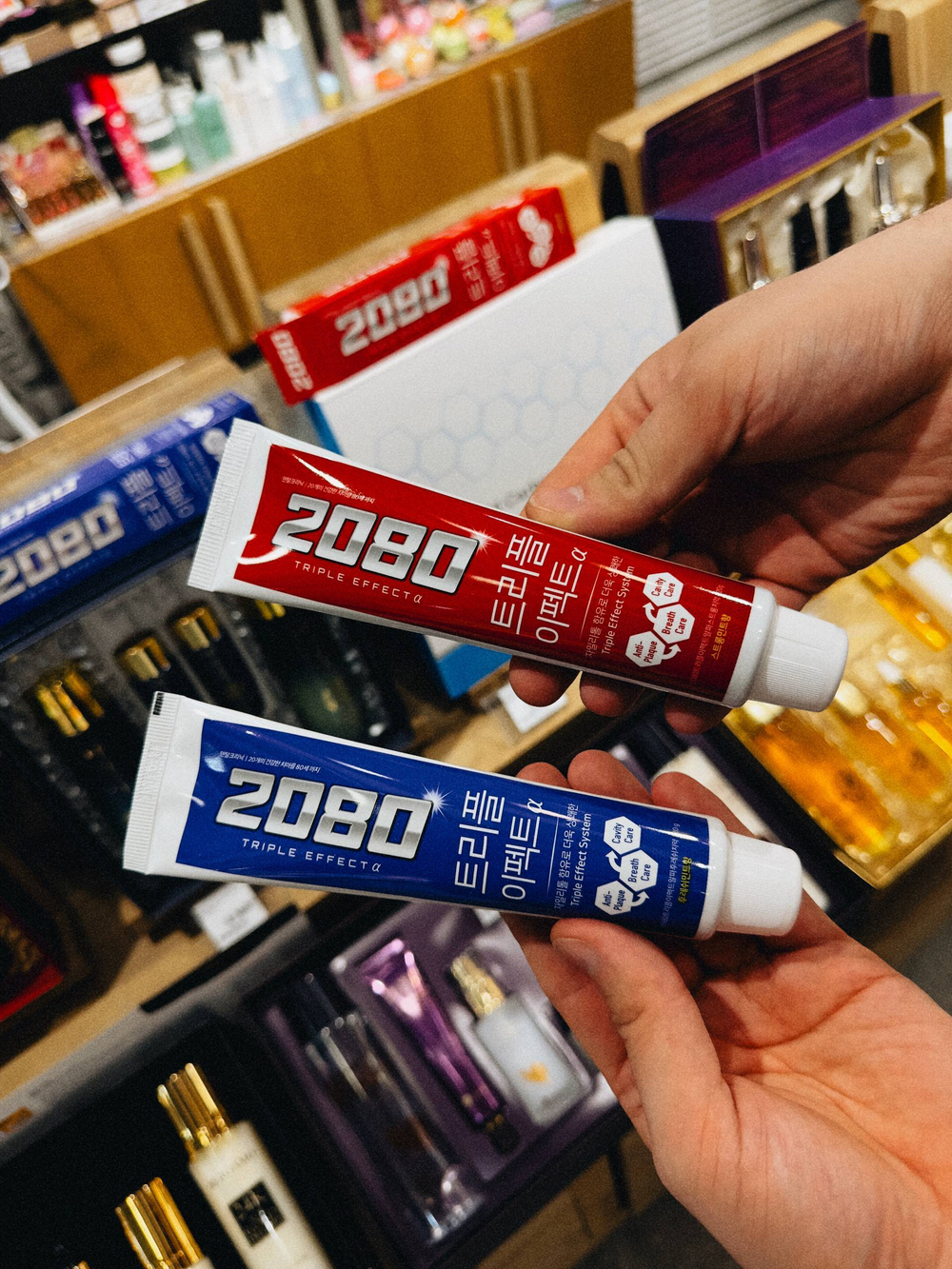 *2080 Triple Effect Strong Mint Fragrance Toothpaste, 120г - Зубная паста тройного действия