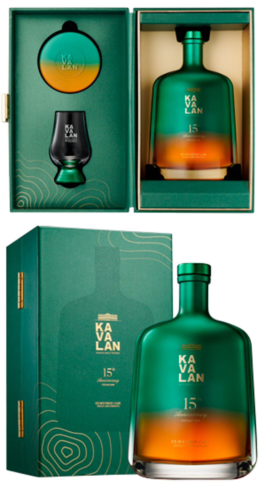Виски Kavalan 15th Anniversary Vintage 2009 Ex-Bourbon Cask 50% 0,75 л