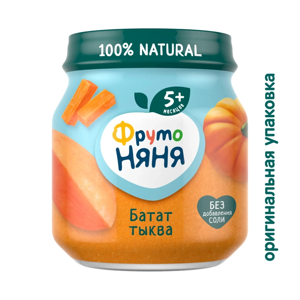Пюре ФрутоНяня Батат-тыква с 5 мес 110 г