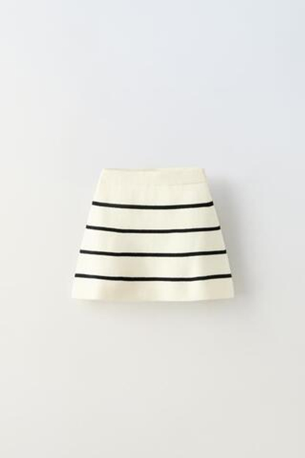 ZARA ТРИКОТАЖНАЯ ЮБКА В ПОЛОСКУ, ПОЛОСКИ