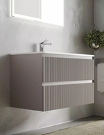 Тумба подвесная SANCOS Snob R 995х445х500, c двумя ящиками оснащенными доводчиками, Doha Soft, арт.SNR100SM