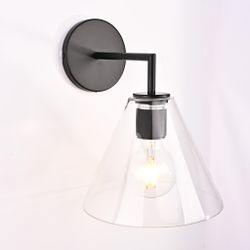 Бра Rh Utilitaire Funnel Shade Single Sconce Black By Imperiumloft