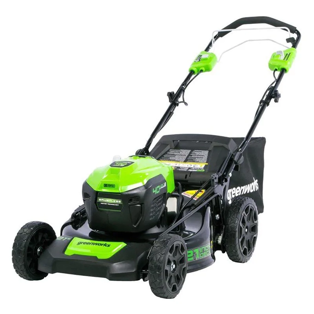 Аккумуляторная газонокосилка Greenworks GD40LM46SP 40В (1 x 6 Ач, ЗУ) нож 46 см, 2506807UF
