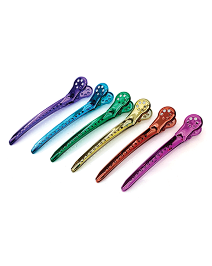 Зажимы  металлические 93*15*13 мм, 6 шт/упак Kapous