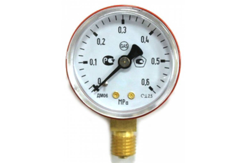 Манометр пропановый 6кг/см2 (0,6МПа)
