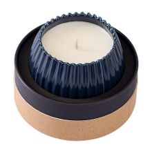 Свеча ароматическая Vetiver &amp; Black cypress из коллекции Edge, синий