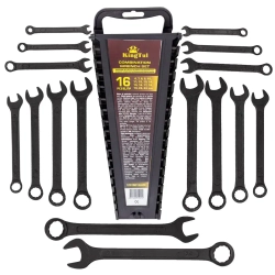 Набор ключей комбинированных 16пр. KINGTUL KT-5161MP Black