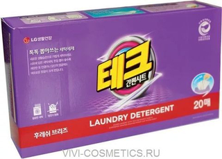 Порошок- салфетка для стирки белья (алоэ, пальмовое дерево) 2 в 1 | LG (400g)